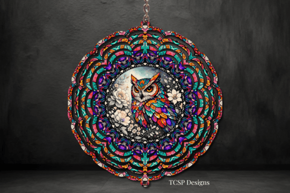 Download Multicolor Owl Wind Spinner - Premium Resources
