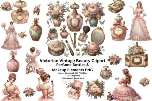 Download Coquette Pink Victorian Beauty Clipart - Premium Resources